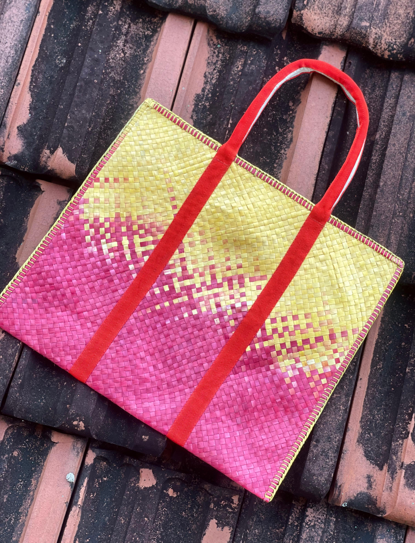 Harvest Glow Handwoven Bag