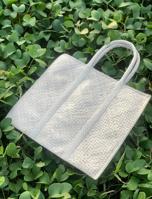 Ivory Elegance Handwoven Bag