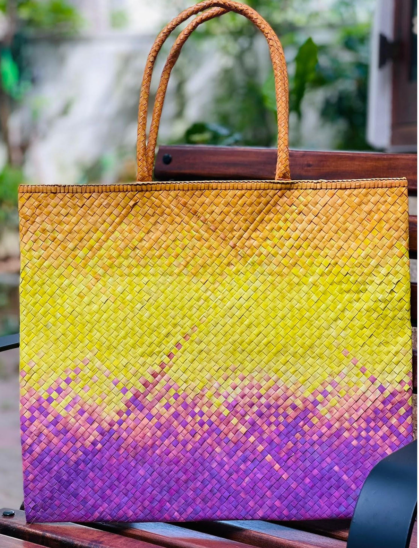 Sunny Lilac Ombre Artisan Bag